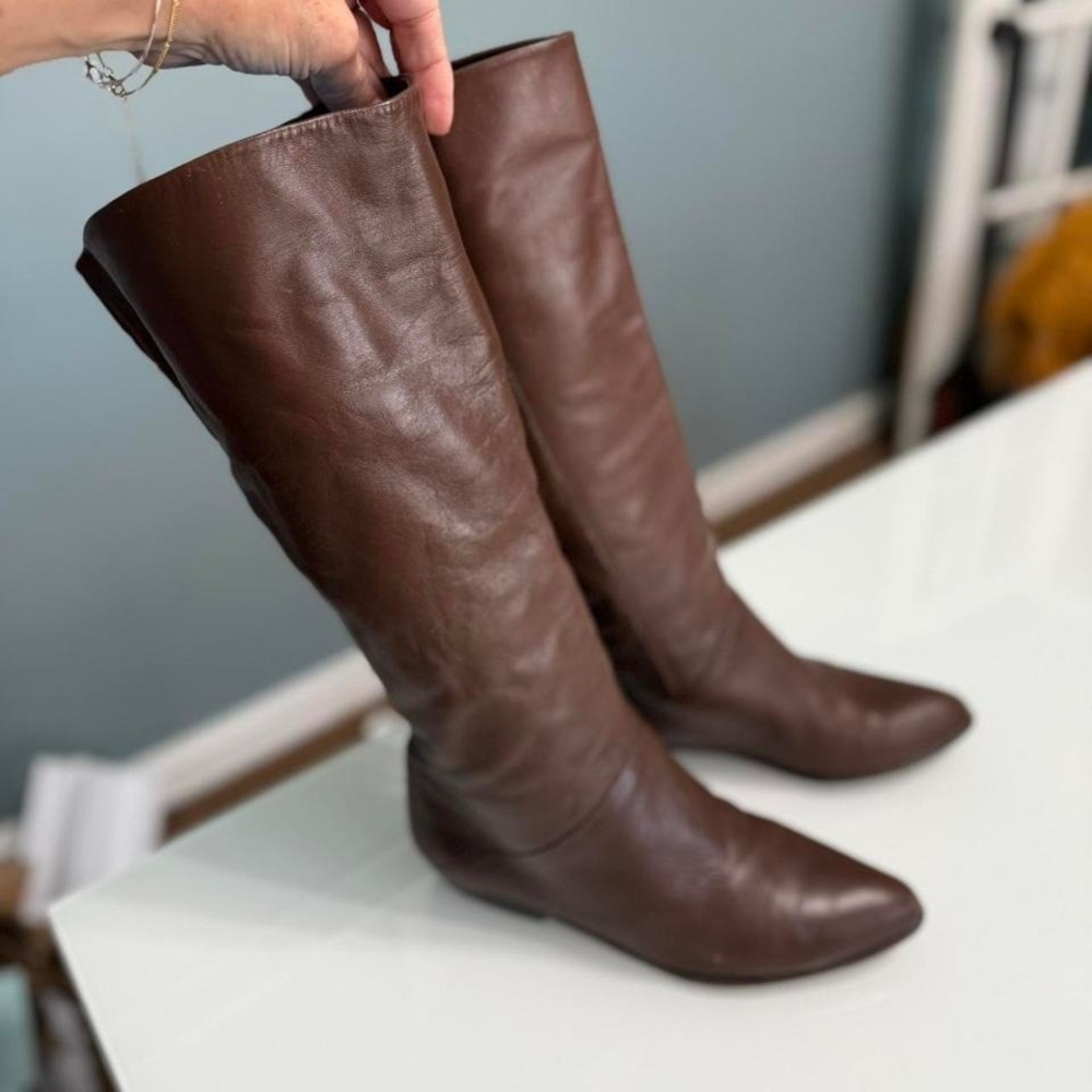 Vintage Leather Boots‎ • Made in Uruguay • Size 8.5